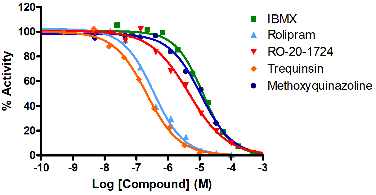 Reference Compound IC50 for PDE4B