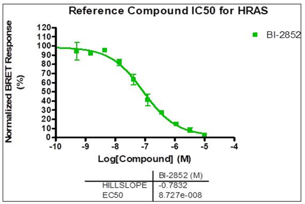 Reference compound IC50 for HRAS