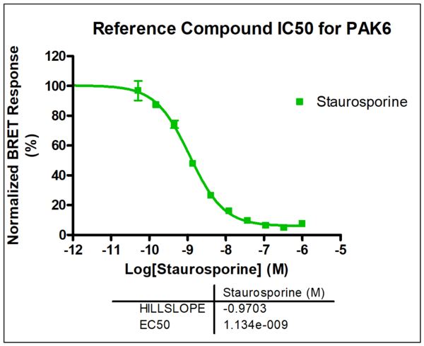 Reference compound IC50 for PAK6