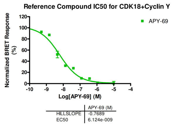 Reference compound IC50 for CDK18+Cyclin Y
