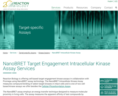 NanoBRET Target Engagement Intracellular Kinase Assay Services