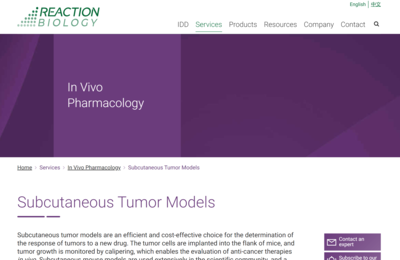 Subcutaneous Tumor Models