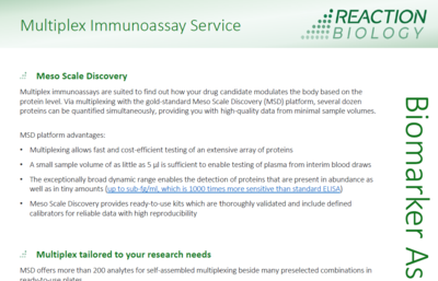 Multiplex Immunoassay Service Infosheet