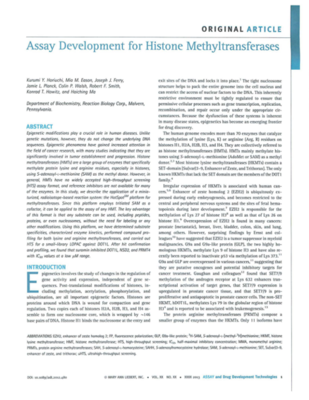 Publication assay development methyltransferase