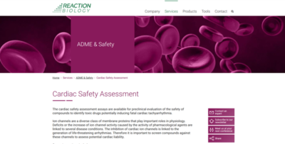 Safety pharmacology profiling
