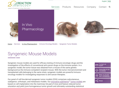Syngeneic Mouse Models
