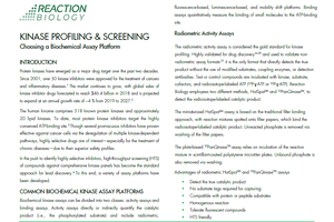 Thumbnail whitepaper about Kinase Profiling and Screening – Choosing a Biochemical Assay Platform