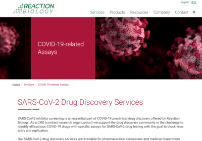 SARS-CoV-2 Drug Discovery Services 