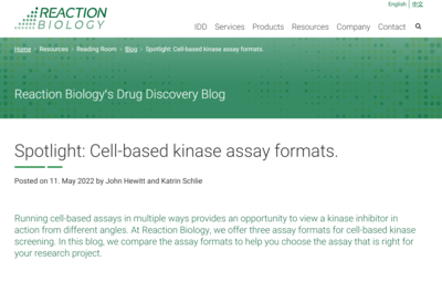 Spotlight: Cell-based kinase assay formats 
