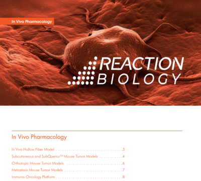 In Vivo Pharmacology Brochure