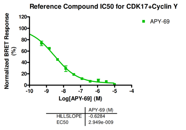 Reference compound IC50 for CDK17+Cyclin Y
