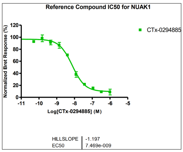 Reference compound IC50 for NUAK1