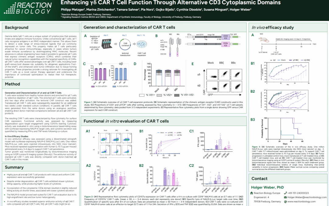 Enhancing γδCAR T Cell Function Through Alternative CD3 Cytoplasmic Domains